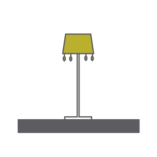 Koil Aluminium Crystal Floor Lamps Diyas Home Multi Head Floor Lamps