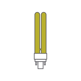 Bona-D Fluorescent w/o Ballast Luxram Double Turn