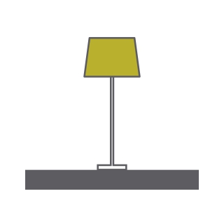 Paola Gold-Cream Floor Lamps Mantra Traditional Floor Lamps